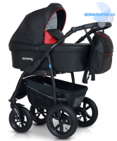 Verdi sonic plus 01 melna bērnu rati 